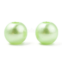 Окрашенный распылением абс-пластик имитация жемчужных бусин&nbsp;OACR-T015-05A-10