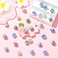 14шт 7 цвета бусины лэмпворк ручной работы&nbsp;LAMP-YW0004-09