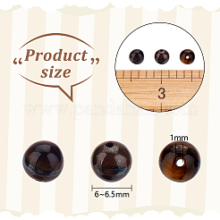 Сорт аб натуральный тигровый глаз круглые бусинки пряди&nbsp;G-OC0001-78A