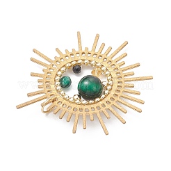 Подвески из окрашенного натурального тигрового глаза и агата&nbsp;PALLOY-MZ01089-02