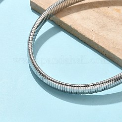 12 мм плоские цепочки-змейки из нержавеющей стали 304 для женщин&nbsp;LS-NJEW-U049-01P