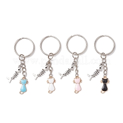 Подвесные брелки из сплава эмали&nbsp;KEYC-JKC01269