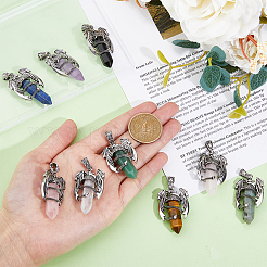 9 шт. 9 стиля подвески с заостренными драгоценными камнями&nbsp;G-DC0001-33