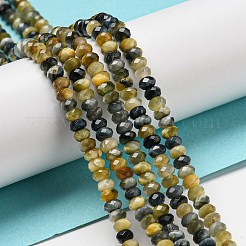 Природных тигровый глаз бисер нитей&nbsp;G-K351-B02-01