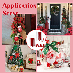 10 ярд 2-х видов красной бархатной ленты&nbsp;OCOR-WR0001-38B