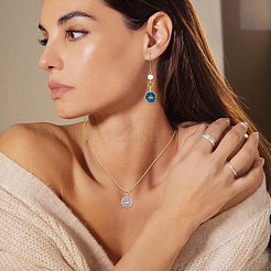 8шт 4 цвета латунные подвески с эмалью&nbsp;KK-HS0015-81