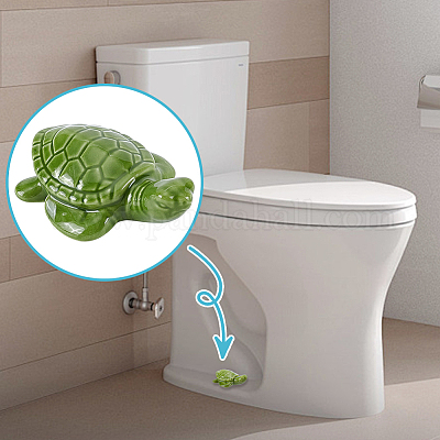 Круглые пластиковые крышки для болтов унитаза с дополнительными шайбами и керамическими украшениями&nbsp;AJEW-NB0008-27-1