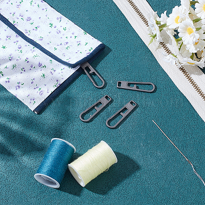 Язычки застежек-молний из титанового сплава&nbsp;PALLOY-WH0048-33A-1