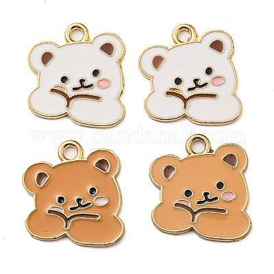 40шт 2 цвета сплава эмалевые подвески ENAM-SZ0002-34-1