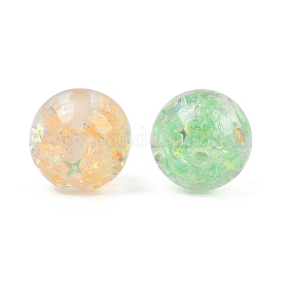 Прозрачные бисеры из смолы&nbsp;RESI-C070-06B-1