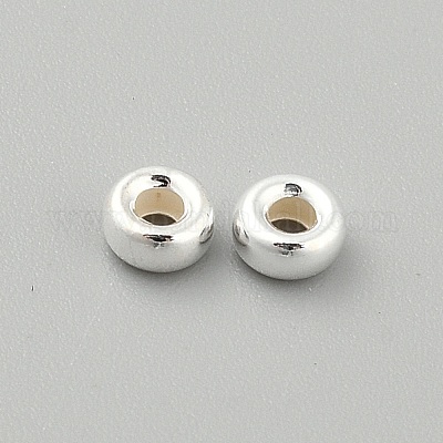 S925 бусины из стерлингового серебра&nbsp;STER-WH0019-34B-1