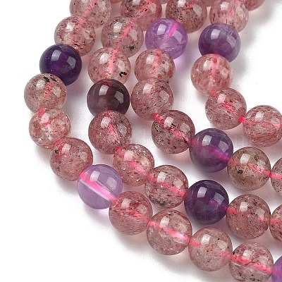 Бусы из натурального ауралита&nbsp;G-Z139-A01-6mm-1