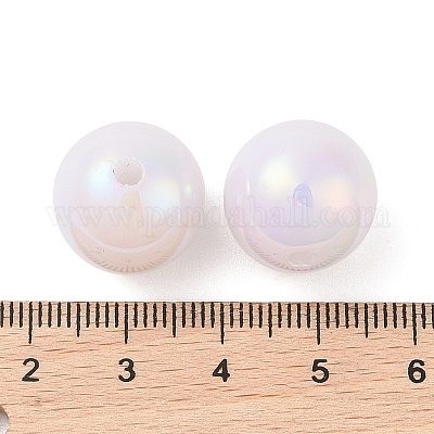 Покрытые бусины из АБС-пластика&nbsp;OACR-B026-02A-1