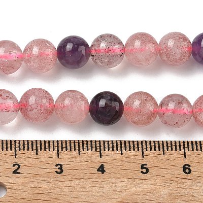 Бусы из натурального ауралита&nbsp;G-Z139-A01-8mm-1