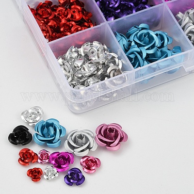 540шт алюминиевые бусины&nbsp;FALUM-YW0001-01-1