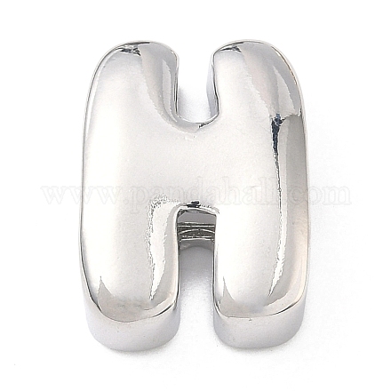 Латунные бусины с инициалами&nbsp;KK-B167-27P-01H-1