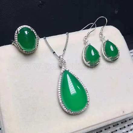 925 комплект из 400 серебряного подвесного ожерелья WG9CEA2-19-1