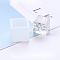 Silicone Molds, Resin Casting Molds, For UV Resin, Epoxy Resin Jewelry Making, Cube, White, 25x25x23mm, Inner: 20x20mm
