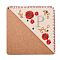 Embroidery Corner Bookmarks, Personalized Hand Embroidered Bookmark, Flower Felt Triangle Corner Page Marker, for Book Reading Lovers Teachers, Square, Letter.P, 95x95mm