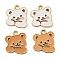 40Pcs 2 Colors Alloy Enamel Pendants, Light Gold, Cadmium Free & Nickel Free & Lead Free, Bear, Mixed Color, 21.5x20.5x1.5mm, Hole: 2mm, 20pcs/color