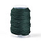 22M Macrame Cotton Cord, Round Braided Rope, for Wall Hanging, Crafts, Gift Wrapping, Dark Green, 1.5mm, about 24.06 Yards(22m)/Roll
