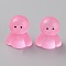 Luminous Resin Doll Ornaments, Glow in the Dark, Micro Landscape Display Decoration, Hot Pink, 9x13.5~14x16~16.5mm