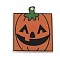 Printed Acrylic Pendants, Halloween Theme Shape, Square, 35x29.5x2.5mm, Hole: 1.6mm