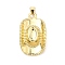 Brass Pendants, Hat Charms, Long-Lasting Plated, Cadmium Free & Lead Free, Real 18K Gold Plated, 30x18x7mm, Hole: 4x3mm