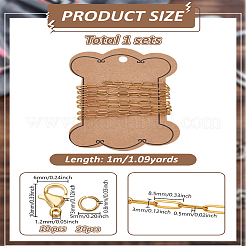 Наборы для самостоятельного изготовления браслетов и ожерелий из нержавеющей стали 304&nbsp;DIY-LP0004-58