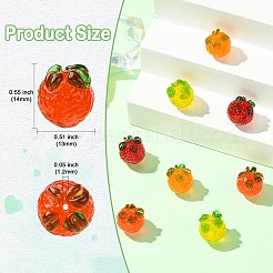 8шт 4 цвета бусины лэмпворк ручной работы&nbsp;LAMP-CJ0002-71