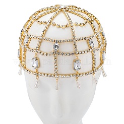 Ободки для волос из сплава со стразами для женщин&nbsp;AJEW-WH20020-241G