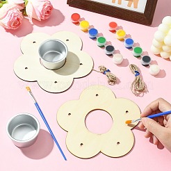 2 комплект цветочной деревянной кормушки для птиц своими руками&nbsp;DIY-CJ0002-55