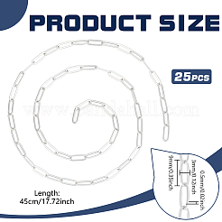 11.25 м латунные цепочки из скрепок&nbsp;CHC-BC0001-27S