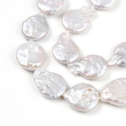 Нити бусин из натурального нуклеата кеши PEAR-S018-03H