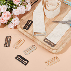 8 шт. 4-х цветные пряжки из цинкового сплава для нижнего белья&nbsp;FIND-OC0003-08D