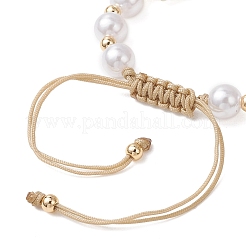 Браслеты из плетеных бусин с синтетической бирюзой&nbsp;BJEW-JB13494