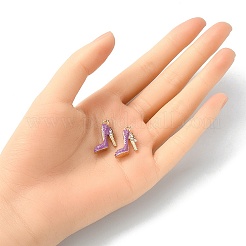 Подвески на шпильках из эмали из сплава 2 шт.&nbsp;ENAM-YW0002-30C