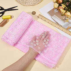 Полиэфирная ткань с цветочным узором&nbsp;DIY-WH0591-147B