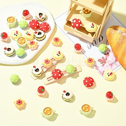 35 шт. 7 стиля непрозрачных смоляных кабошонов&nbsp;RESI-CJ0005-08