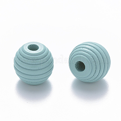 Расписные натуральное дерево улей европейские бусины&nbsp;WOOD-Q040-019A-A01