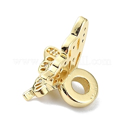 Покрытие стойки латунь микропаве прозрачные кубические циркониевые бусины KK-U014-09G