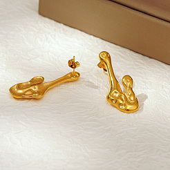 Элегантные серьги-гвоздики неправильной формы из нержавеющей стали 304&nbsp;YS1424