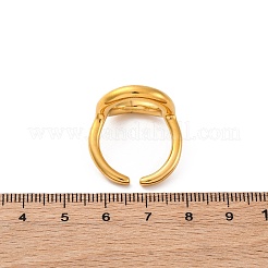 Открытое манжетное кольцо из нержавеющей стали 304&nbsp;RJEW-Z082-01E-G