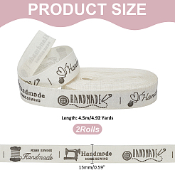 Полиэфирная лента с принтом&nbsp;OCOR-WH0105-149B