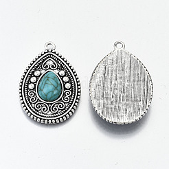 Сплавочные подвески тибетского стиля&nbsp;PALLOY-N155-44-NR