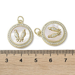 Латунные микро проложить кубического циркония подвески&nbsp;KK-G485-17C-G