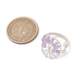 Бусины из натуральных драгоценных камней с цельными круглыми латунными бусинами и кольцами из экологически чистой медной проволоки&nbsp;RJEW-TA00183