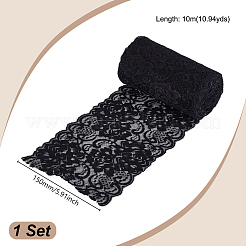 10 м нейлоновая кружевная лента с цветочным узором&nbsp;OCOR-GA0002-30A