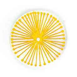 Плоские круглые силиконовые Молды с ковриком для чашек с рисунком одуванчика&nbsp;LS-DIY-M039-03