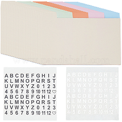 5 шт. листы-разделители для блокнота в дисковом переплете&nbsp;AJEW-CP0009-50